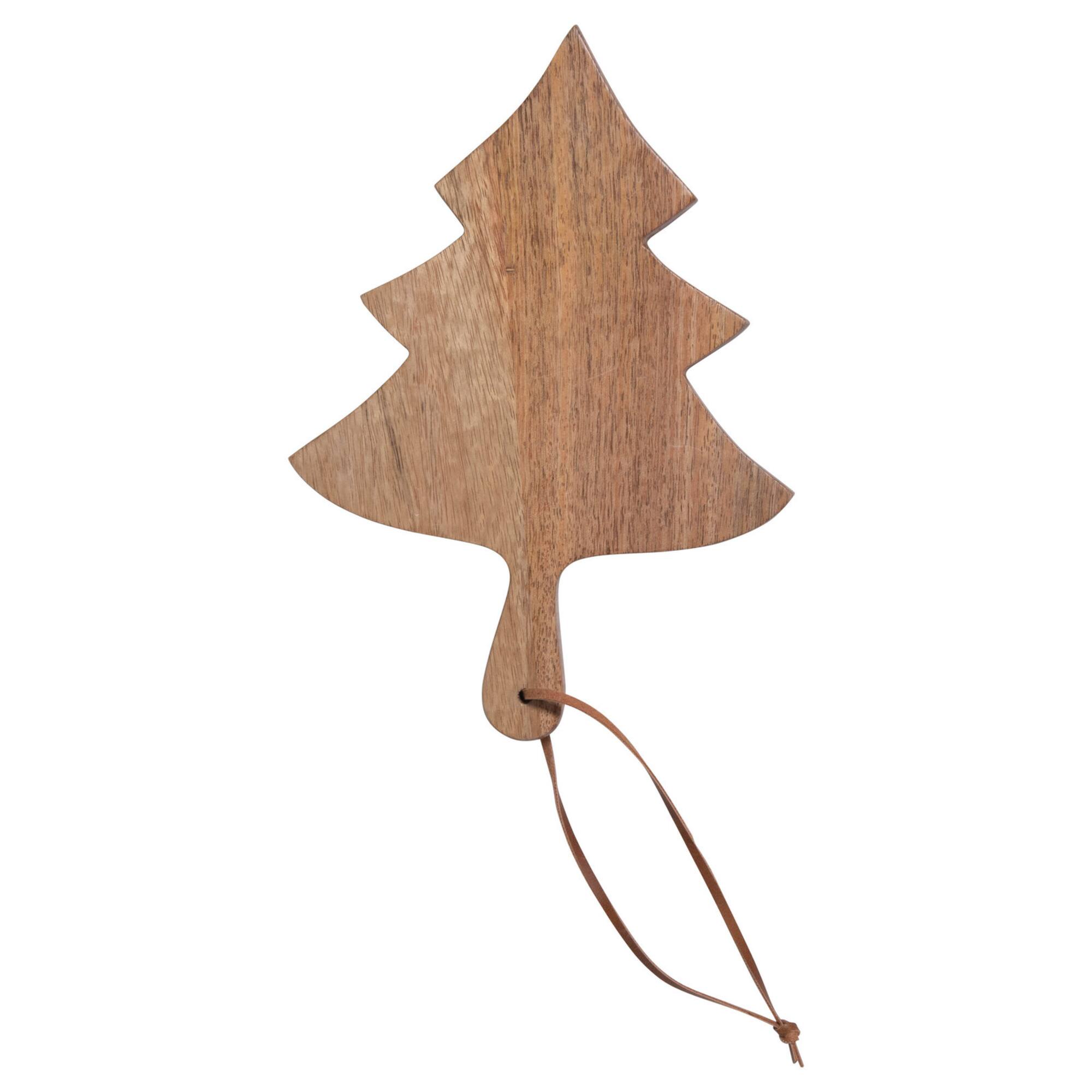 Hello Honey® Mango Wood Cheese & Cutting Board with Leather Tie